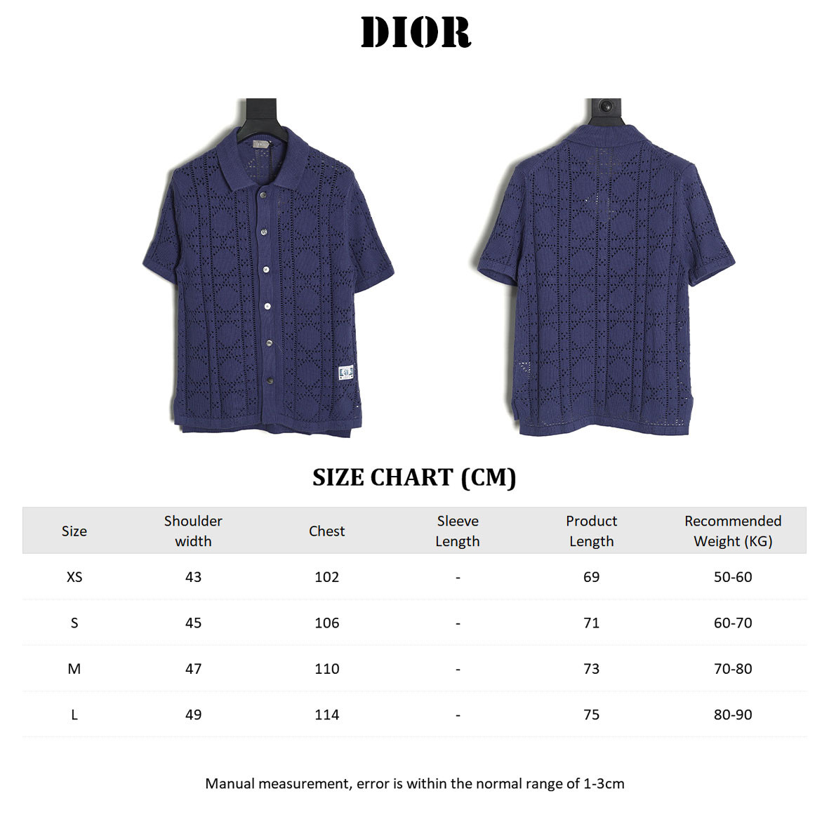 D*0r 24ss knitting Short-sleeved