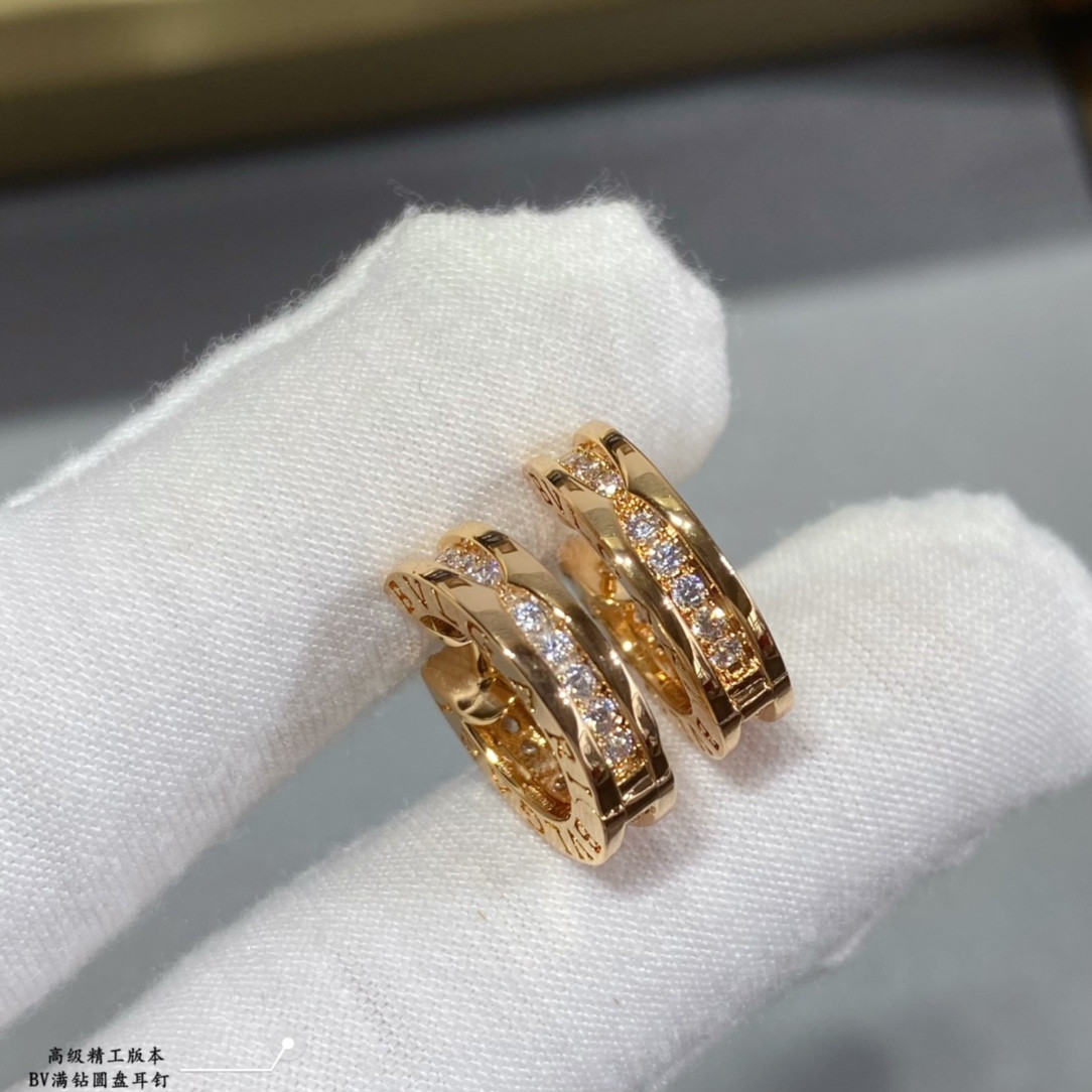 B*l*ai Disc full of diamonds Earrings
