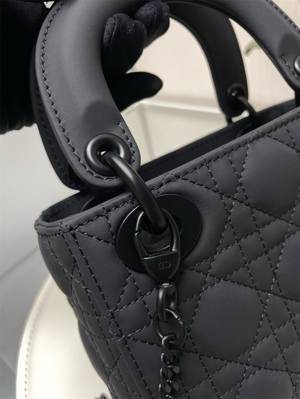 Mini Lady D*0r Bag 6.5 x 6 x 3 inches