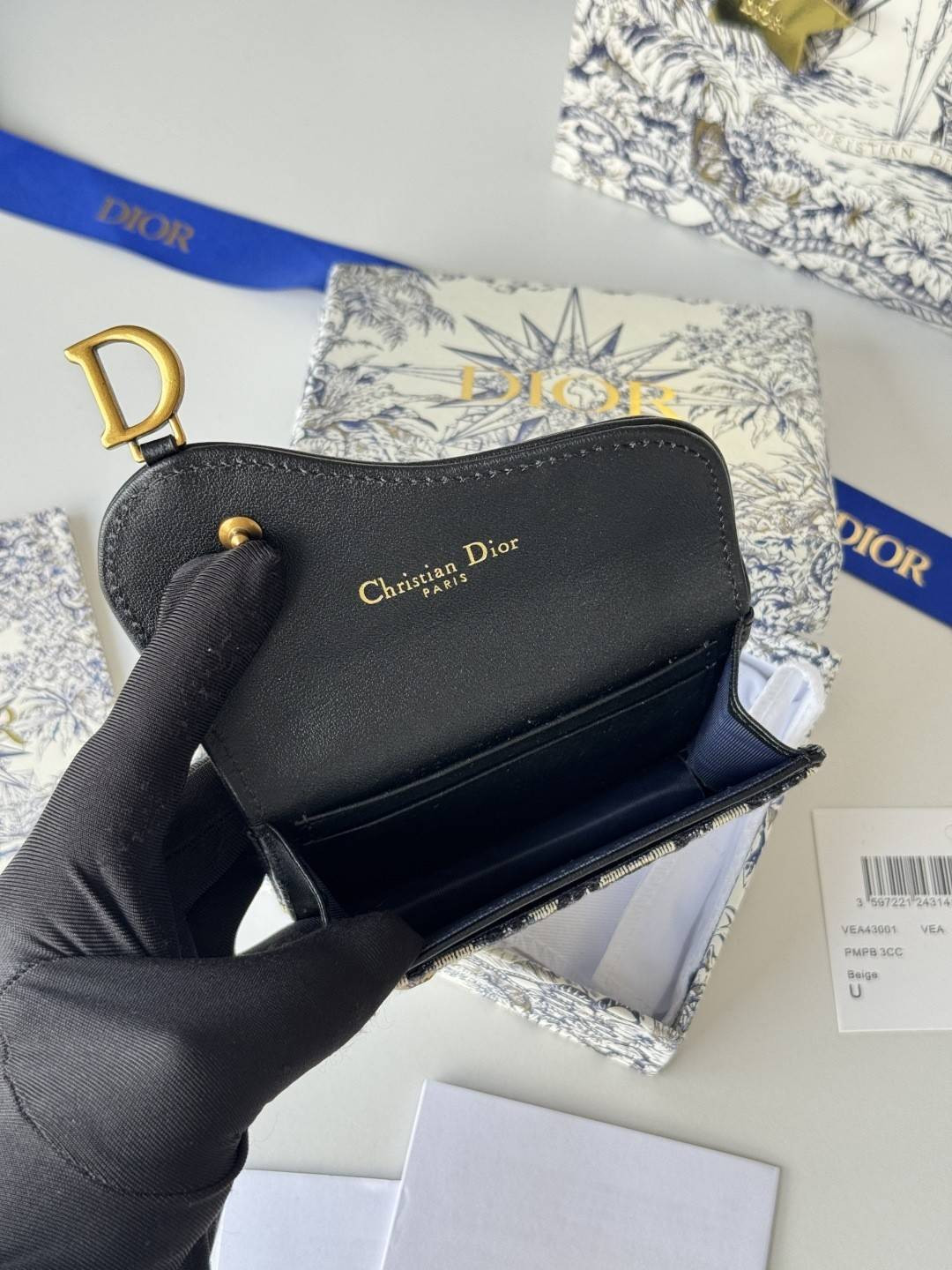 D*0r Saddle Bloom Card Holder 11x7.5x3cm