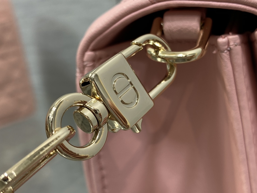 My D*0r Top Handle Bag Melocoton Pink 9.5 x 5.5 x 3 inches