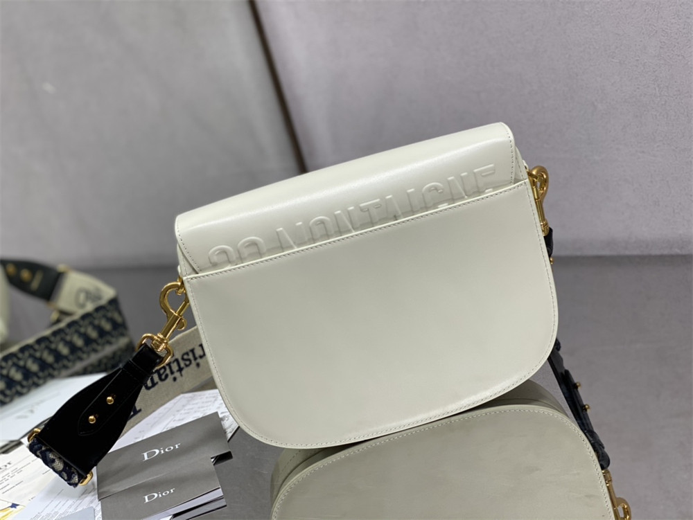 large D*or bobby bag white box calfskin