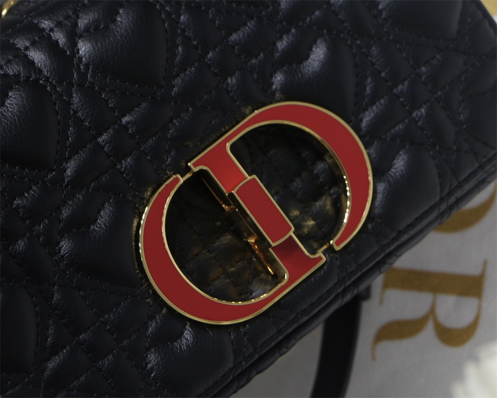 SMALL D*0r CARO BAG amour black 20 x 12 x 7 cm