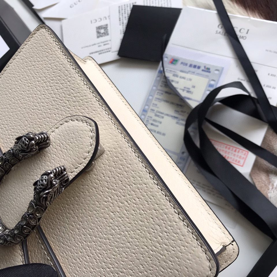 G*u*i DIONYSUS LEATHER MINI BAG 7.5"Wx6"Hx2"D
