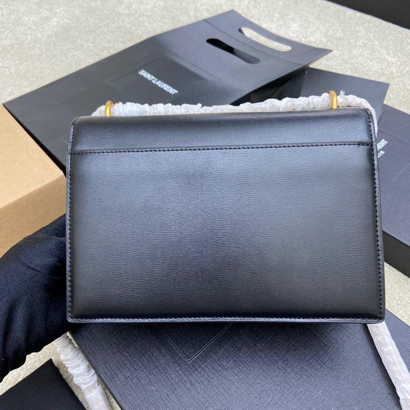 Y*L SUNSET MEDIUM IN COATED-BARK LEATHER 8 X 6.2 X 2.5 INCHES