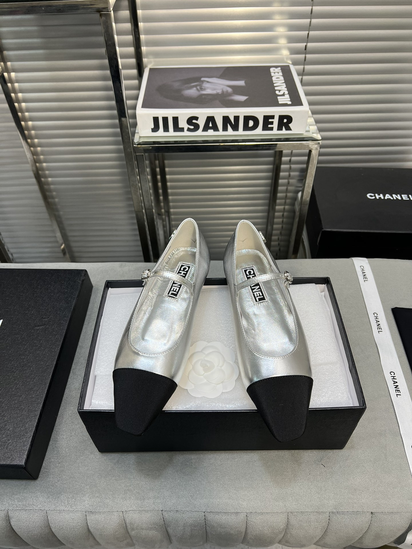 UA Ch*el MARY JANES Lambskin