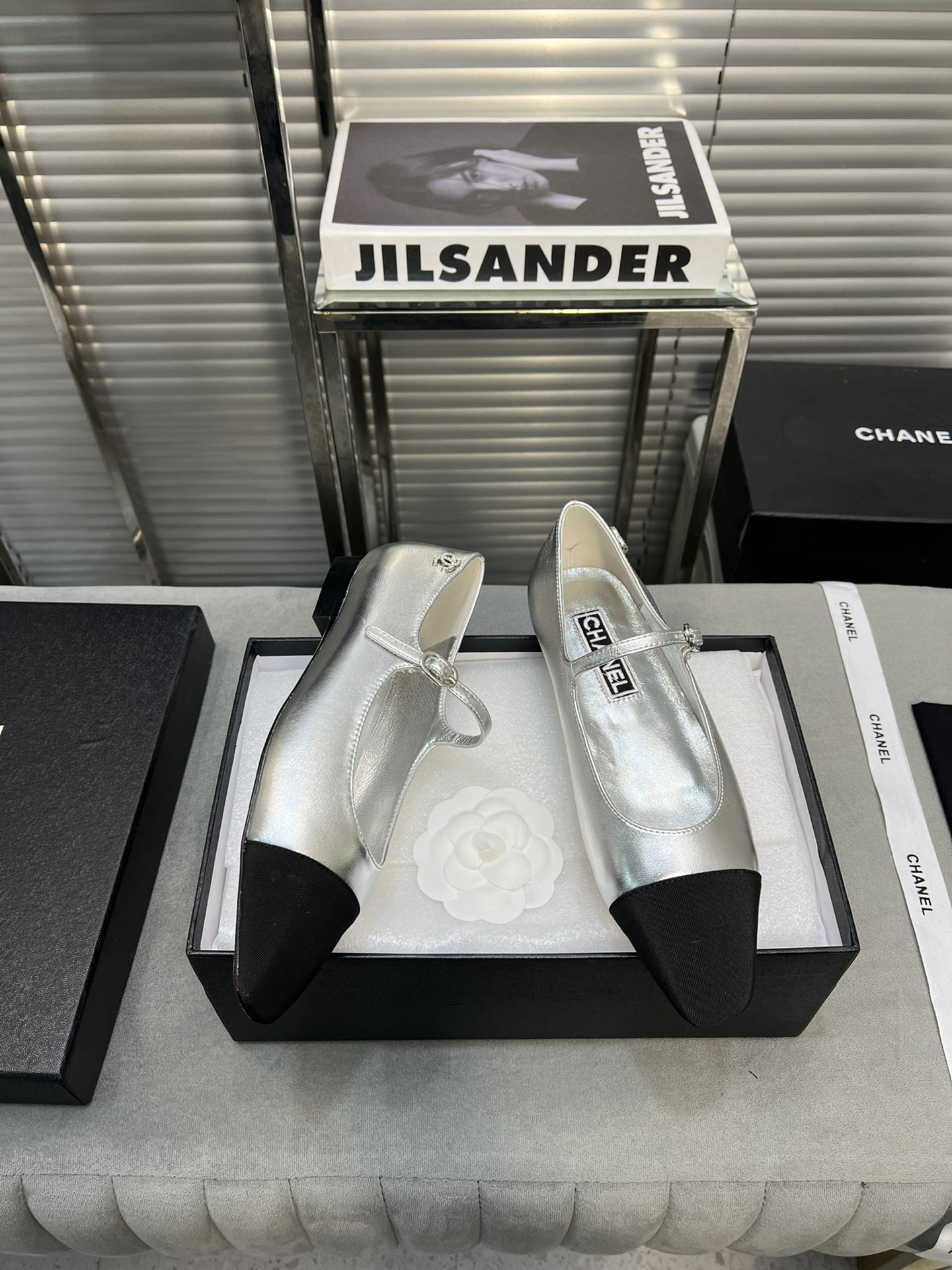UA Ch*el MARY JANES Lambskin