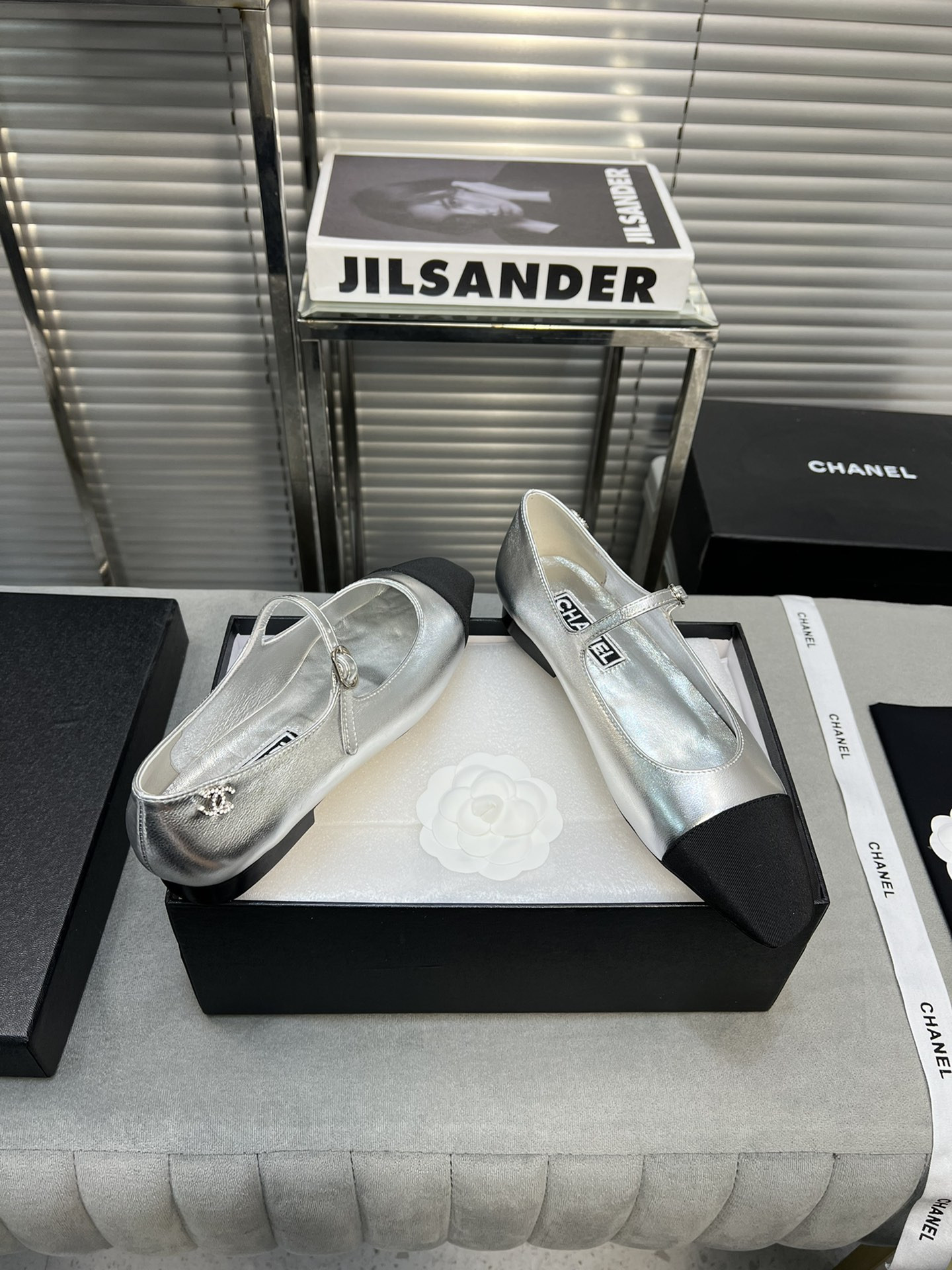 UA Ch*el MARY JANES Lambskin