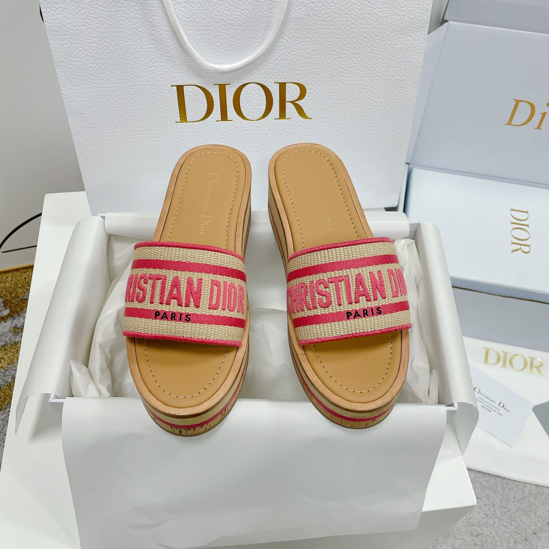 UA D*0riviera Dway Platform Slide Candy Pink