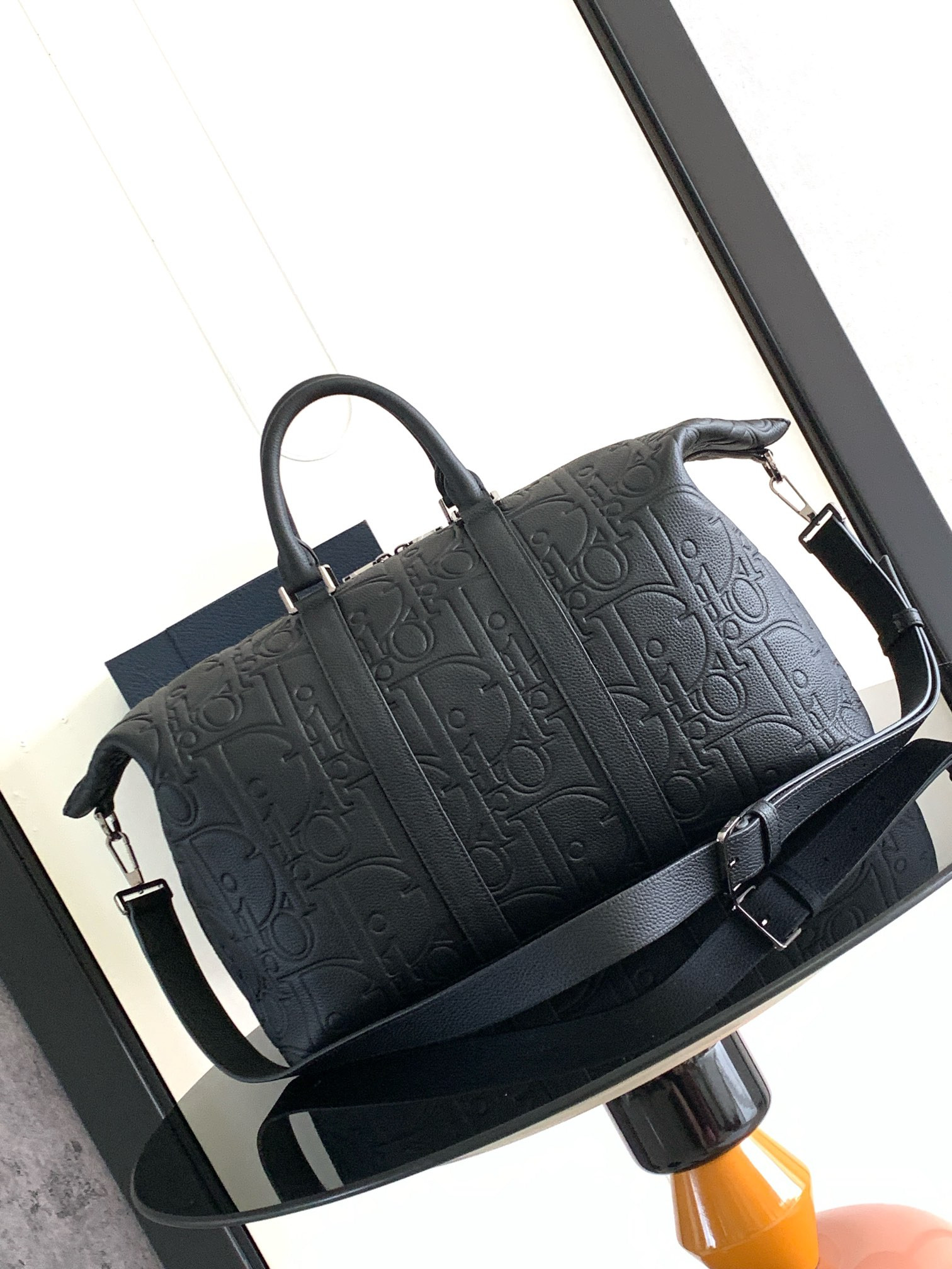 D*0r Weekender 40 Black D*0r Gravity Leather and Black Grained Calfskin 57.5 x 34.5 x 22 cm