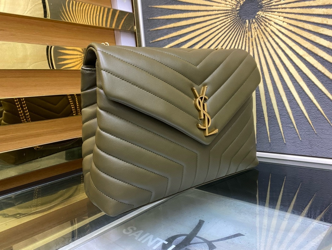 Y*L LOULOU QUILTED LEATHER 32x22x9cm