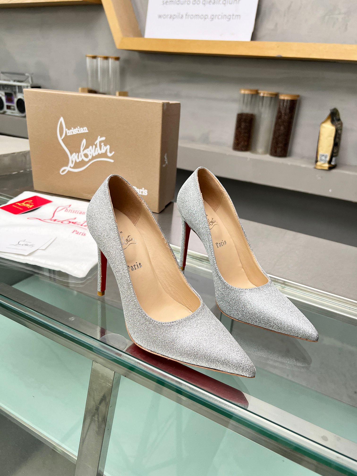 UA Ch**an Louboutin CL red-bottom shoes
