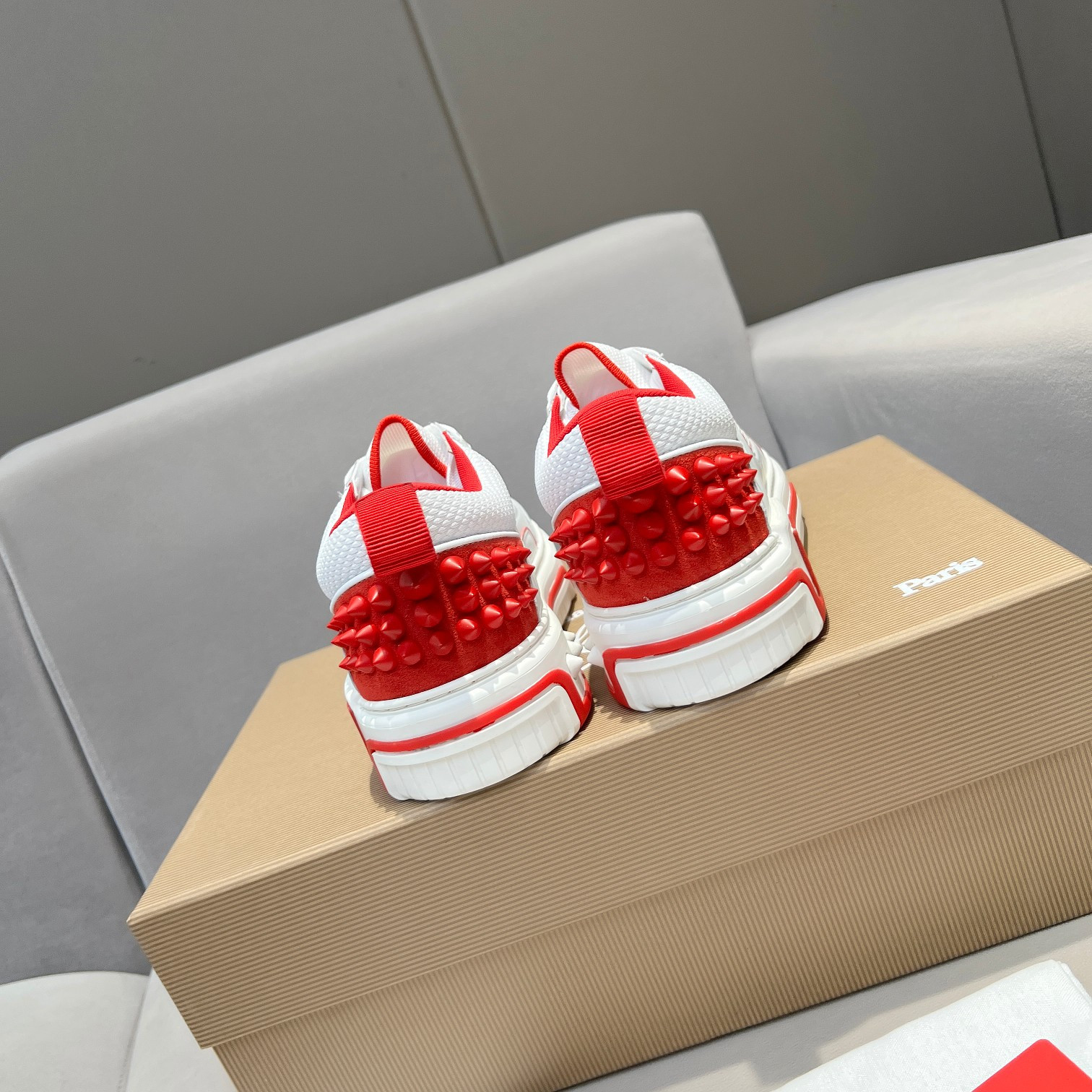UA Ch**an Louboutin 2024 [New]ASTROLOUBI Unisex Thick-Soled Sneakers