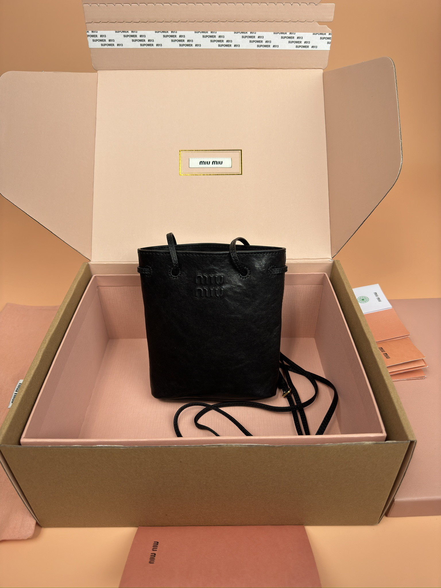 Miu Miu Nappa leather mini bag 17x14x6cm