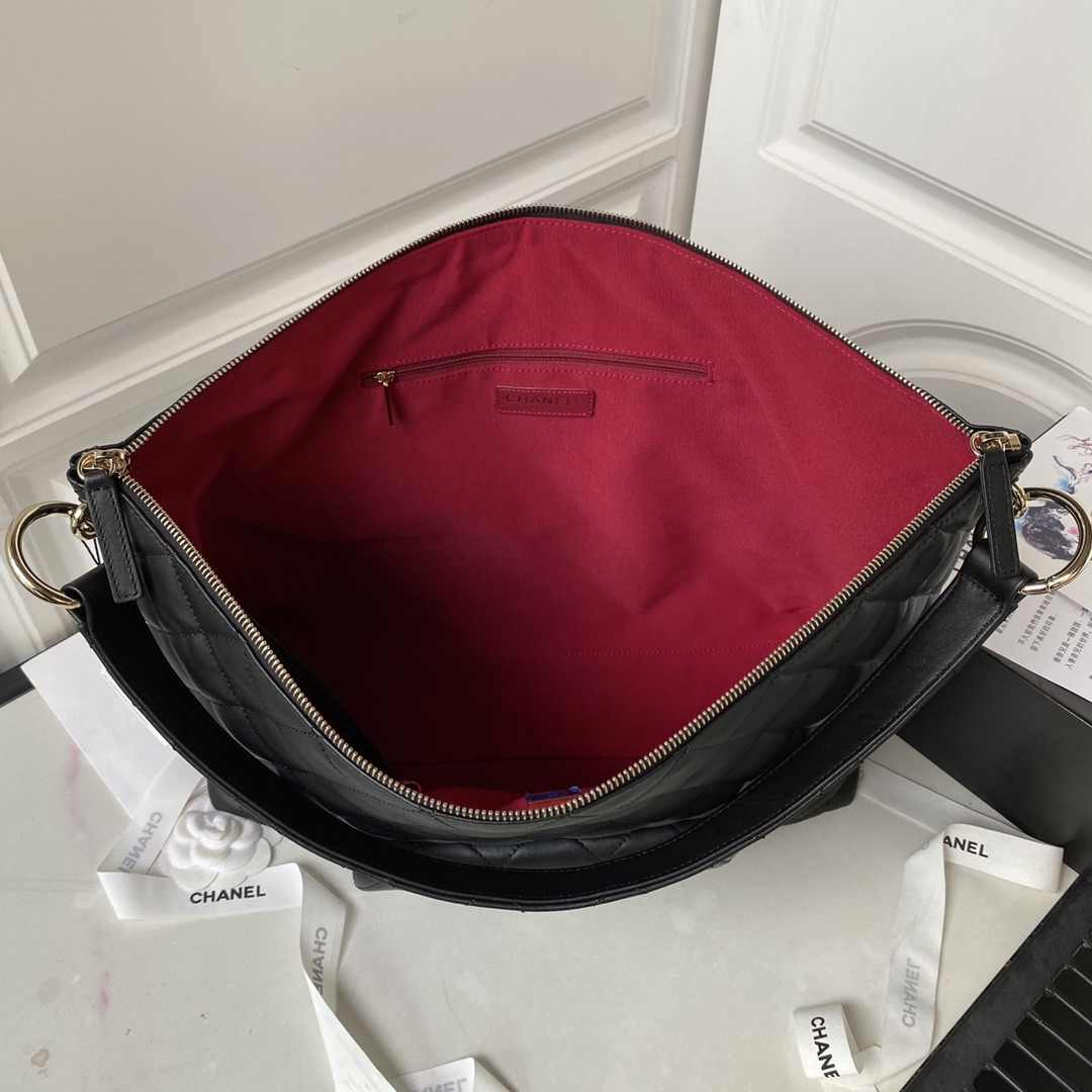 Ch*el Hobo Handbag 37×29.5×13cm